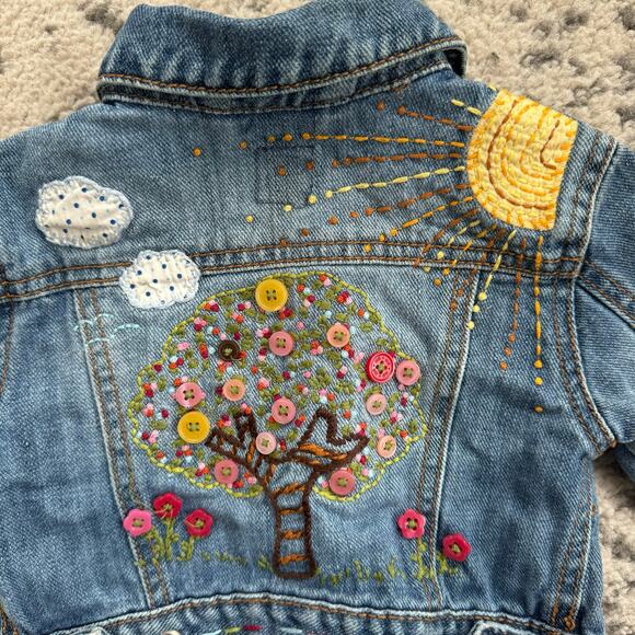Gap Infant Girl Tree House Denim Jacket 12-18M - Picture 3 of 12